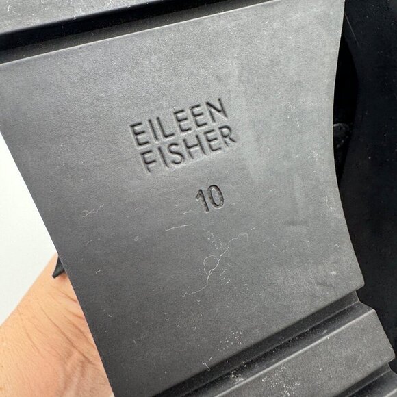 Eileen Fisher Tinker Wedge Bootie in Suede Black Woman size 10 - Picture 12 of 13